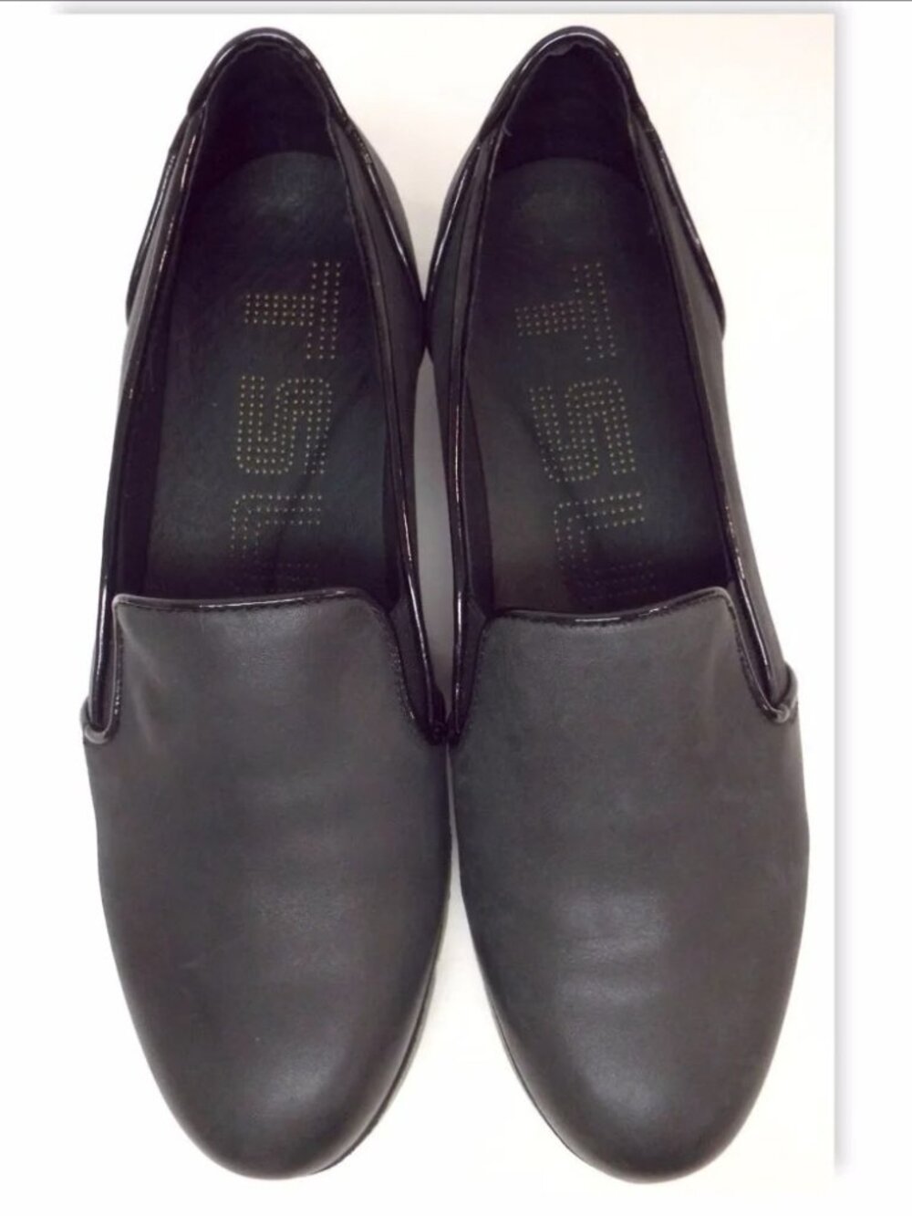 Unworn TSUBO Black Nubuck Leather Slip-on Platform Flat Ebonee Loafer Shoes 10